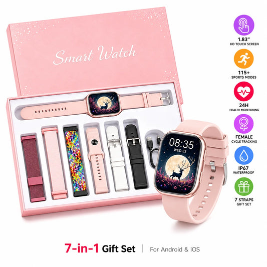 Womens Smartwatch Fitness Tracker With Heart Rate And Sleep Monitoring
