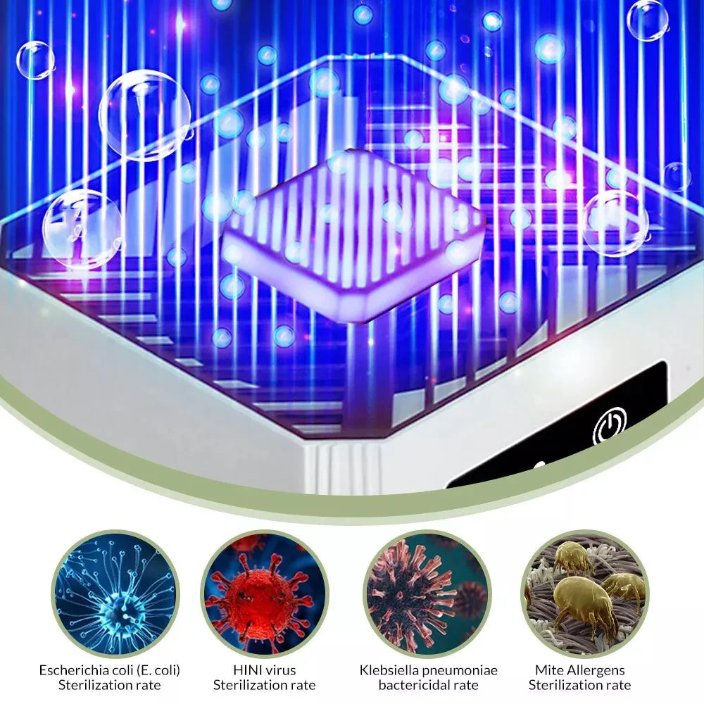 HEPA Air Purifier For Large Rooms Filters Dust And Smoke