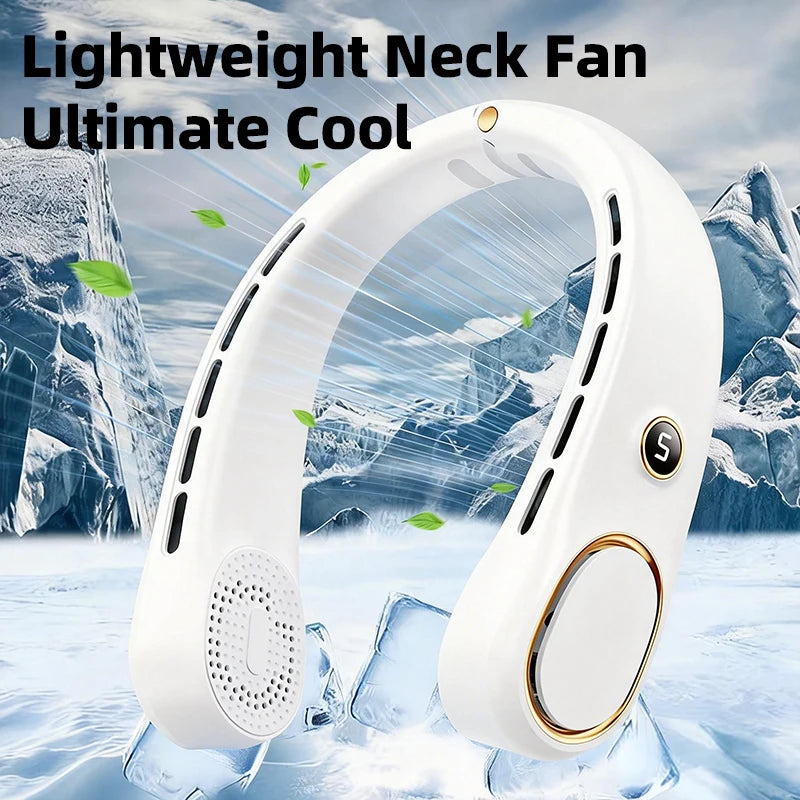 Portable Bladeless Hands Free Neck Fan For Personal Cooling