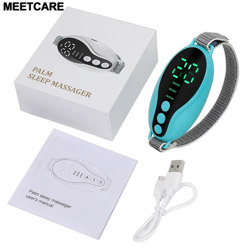 Handheld EMS Sleep Aid Device With Microcurrent Relaxation