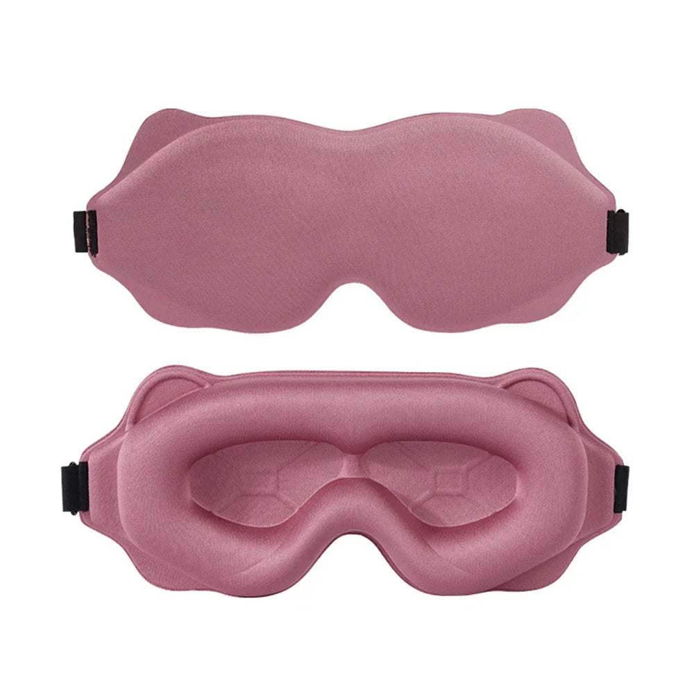 3D Light Blocking Sleep Mask With Soft Padded Eye Cover