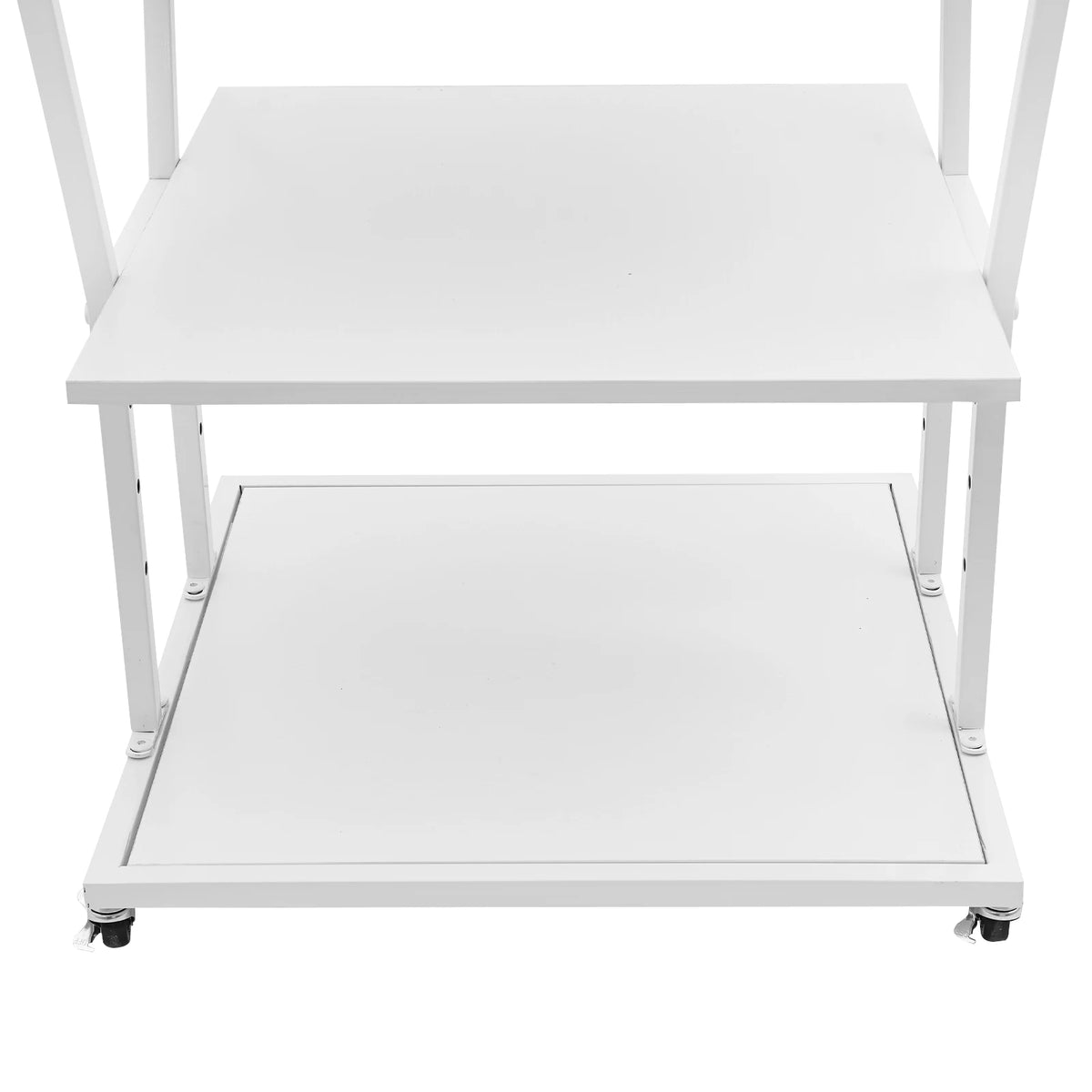 Adjustable Metal Printer Stand With Storage Shelf And Wheels