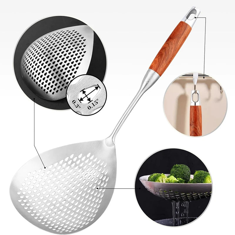 Stainless Steel Spider Strainer Kitchen Skimmer Ladle