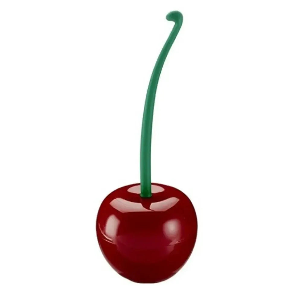 Cherry Design Toilet Brush With Holder Set