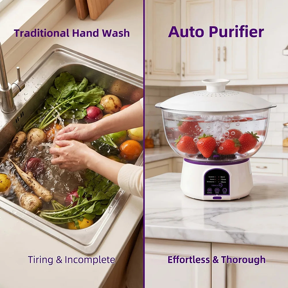 One Touch USB C Rechargeable Fruit Vegetable Cleaner