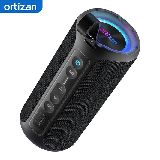 Ortizan Portable Bluetooth Speaker With Deep Bass And Waterproof Design