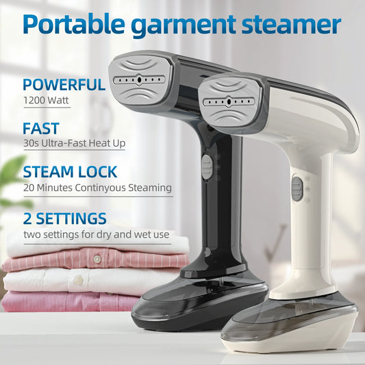 Portable 1200W Handheld Steam Brush Iron For Clothing Care