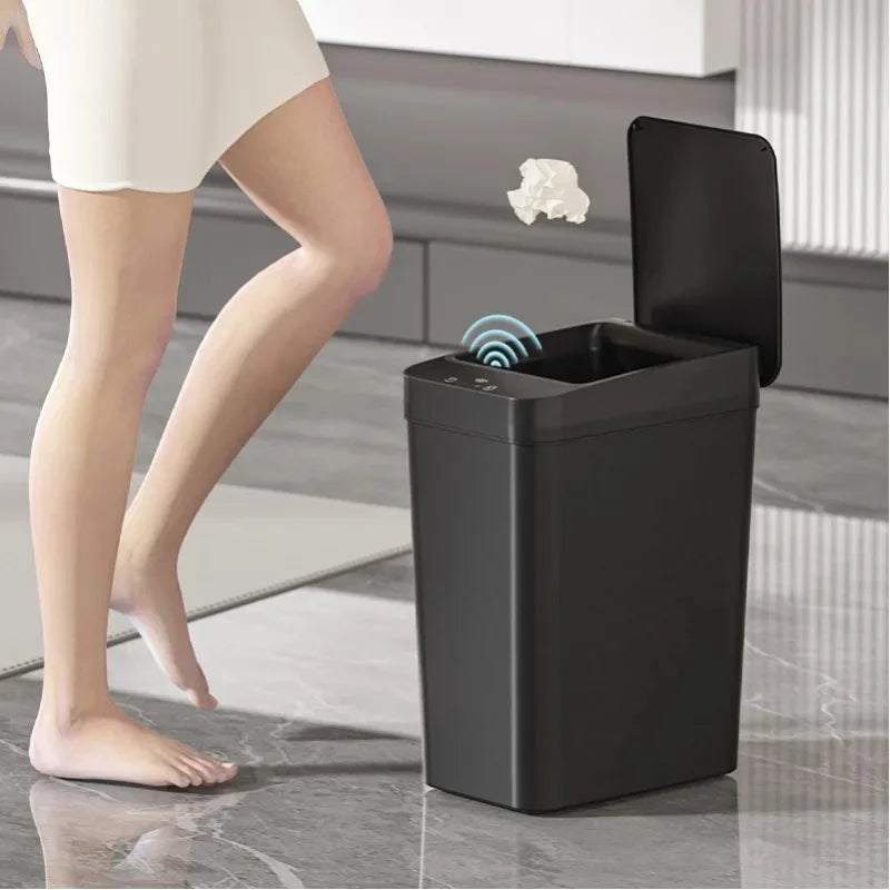 Touch Free Automatic Motion Sensor Smart Waste Bin for Home