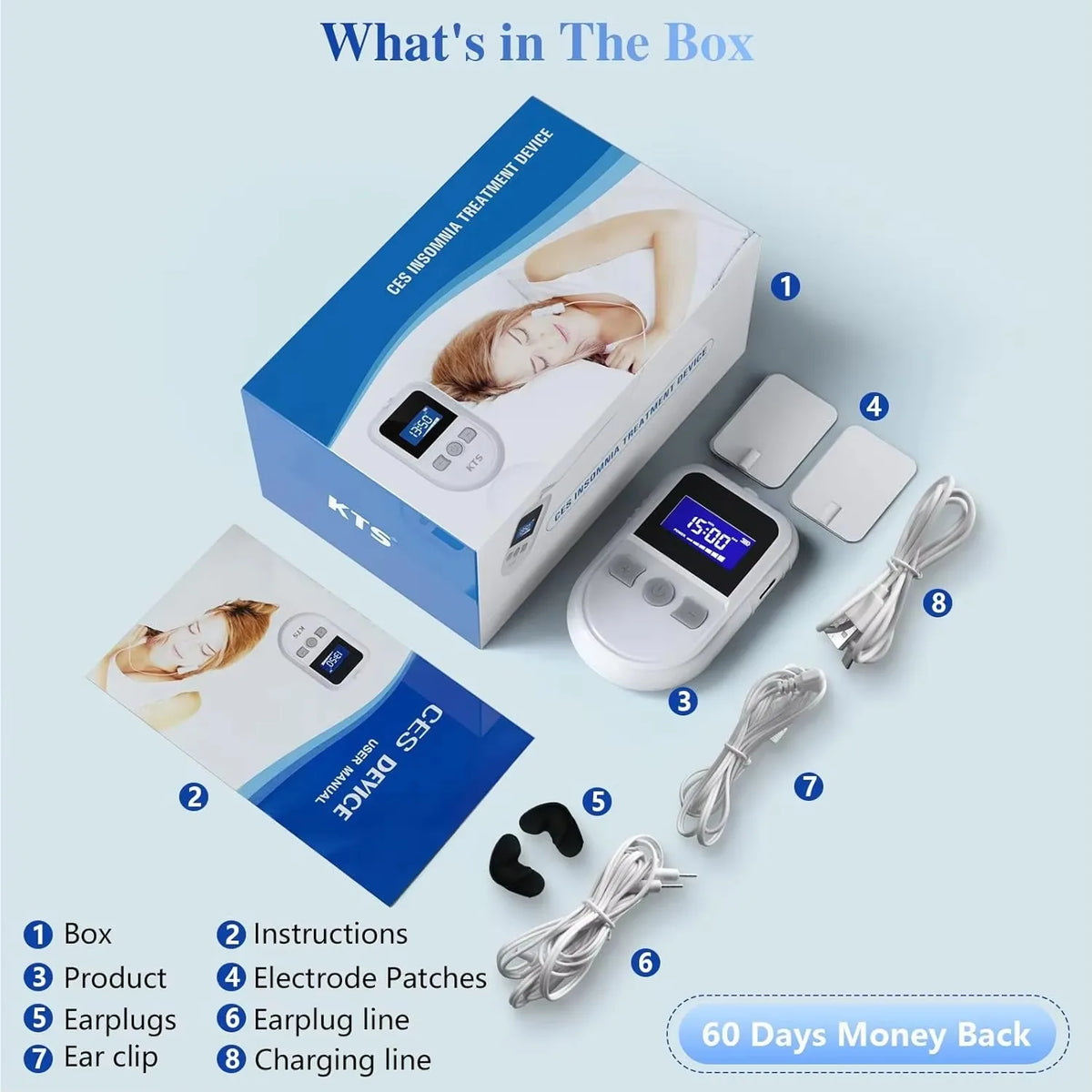 Microcurrent Sleep Aid Device For Relaxation And Restful Sleep