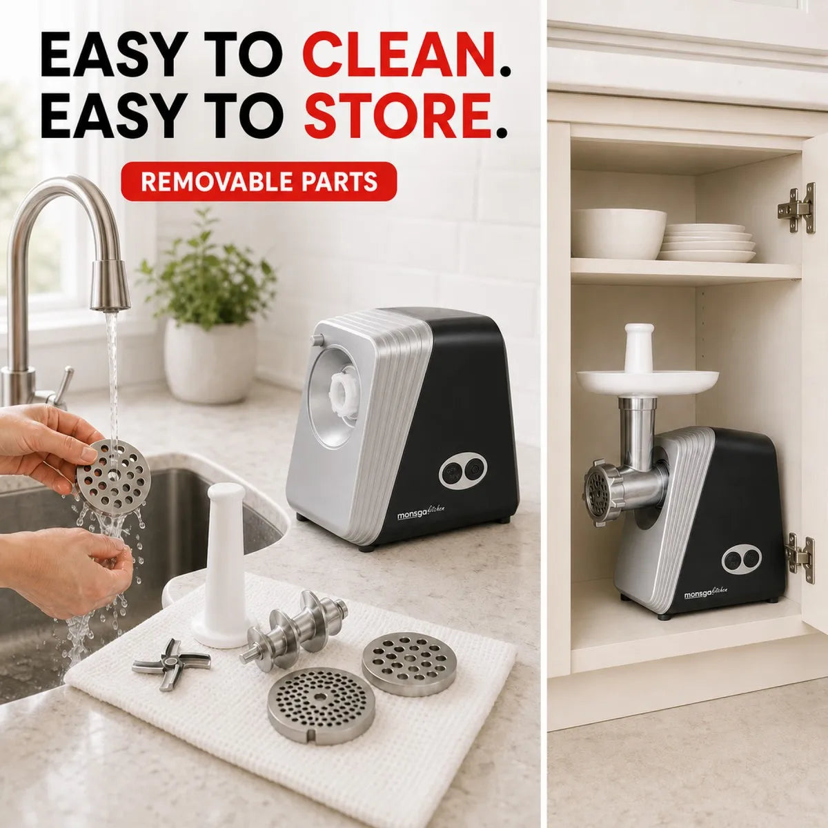 Easy Family Meal Prep Electric Meat Grinder With Sausage Maker