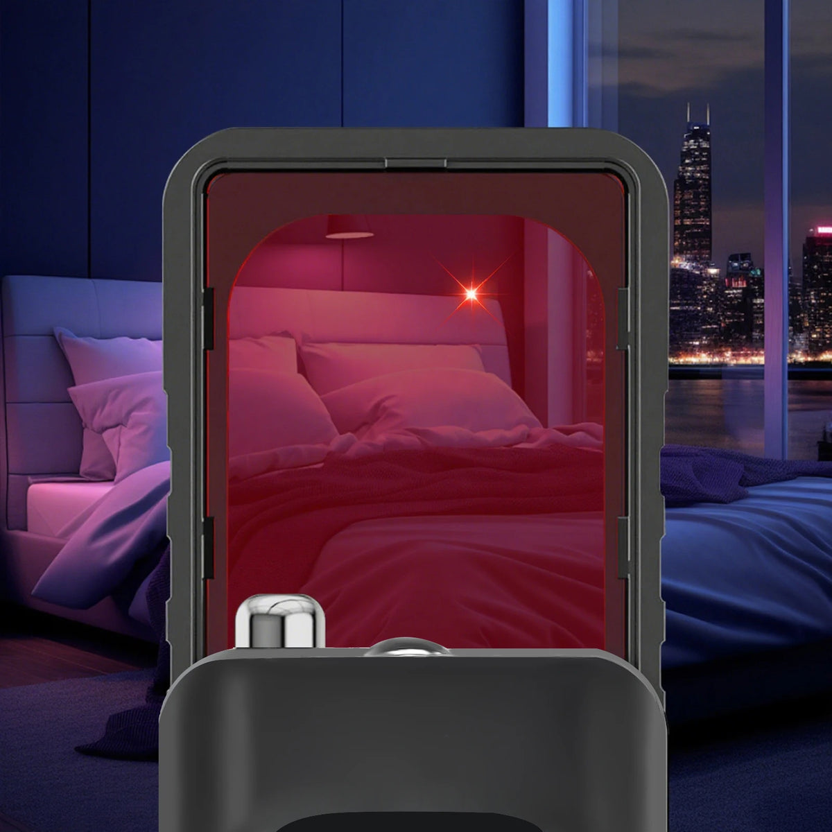 Newly upgraded radio wave scanning detector with ergonomic handheld design. Full-band high-sensitivity wireless signal detection. Anti-spying and anti-eavesdropping inspection device. Essential for safeguarding personal priva
