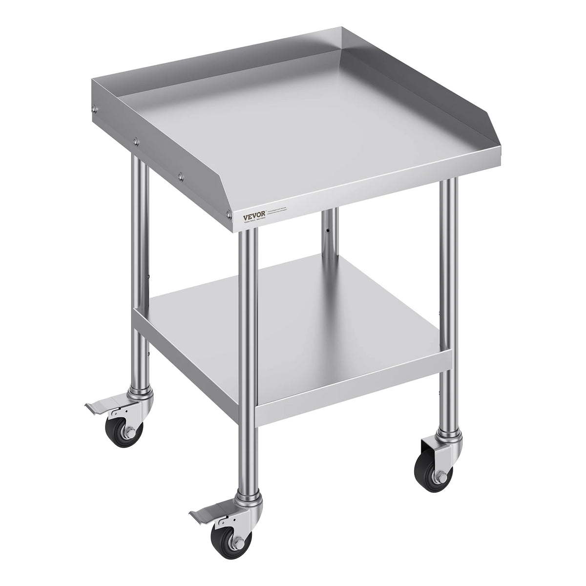 SucceBuy Stainless Steel Commercial Food Prep Work Table With Wheels