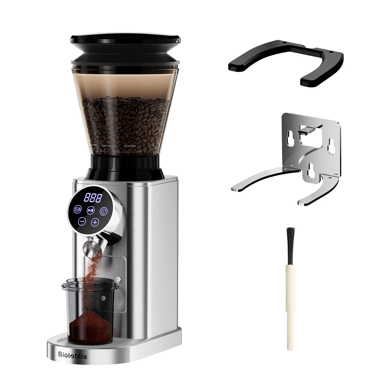 Biolomix Electric Conical Burr Coffee Grinder