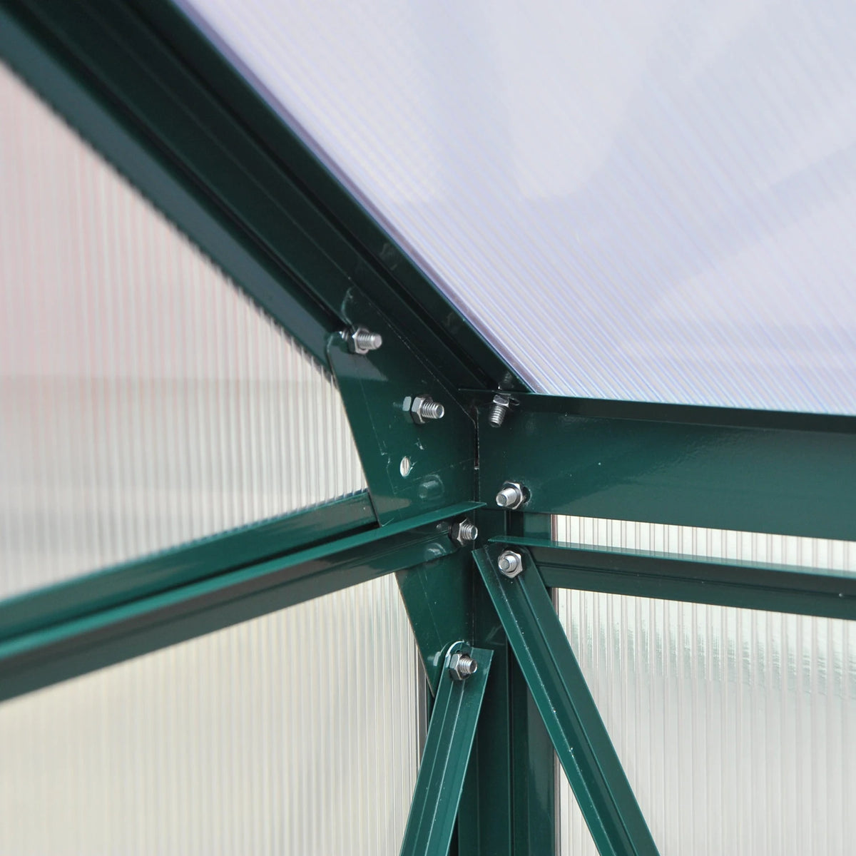 Outsunny Walk-In Polycarbonate Greenhouse With Aluminum Frame