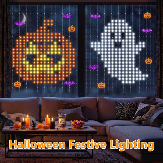 MIMIRGB Color Changing Smart Curtain Lights for Parties and Decor