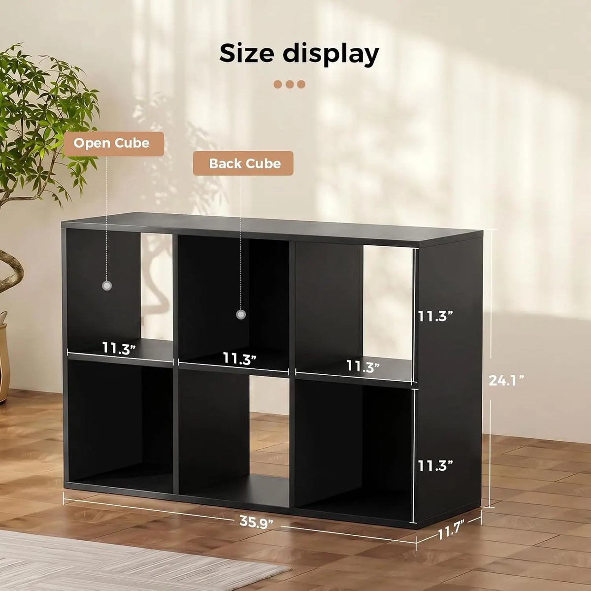 Modular Cube Storage Organizer Shelf For Home Office
