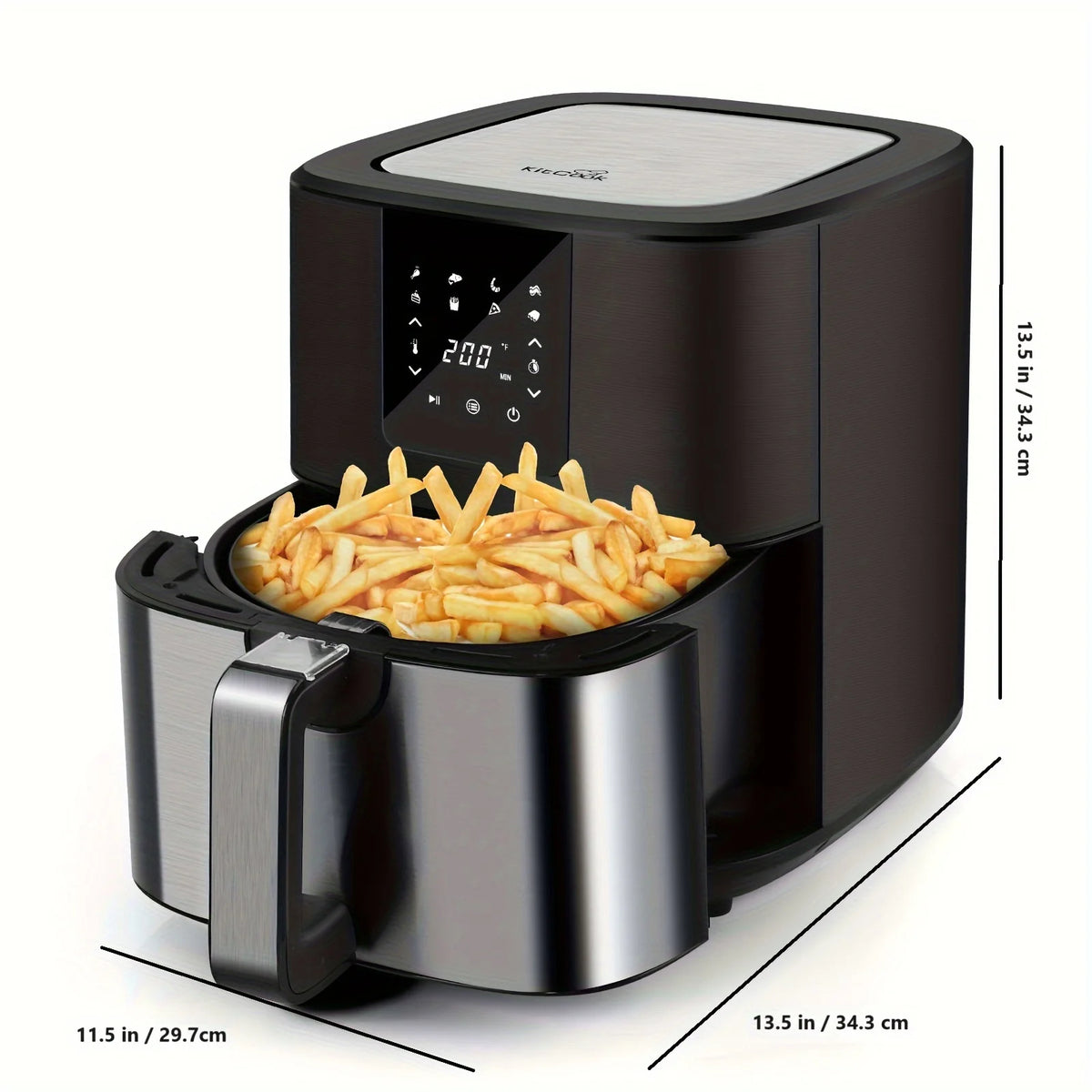 KitCook Digital Air Fryer With Eight Cooking Presets
