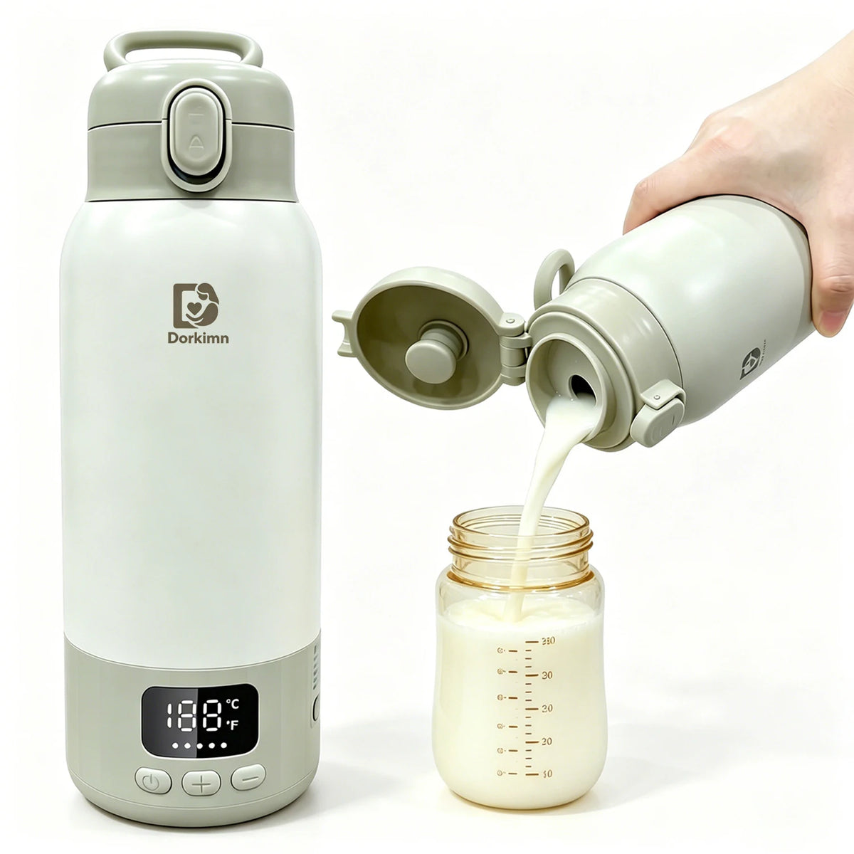 Rechargeable Heated Water Bottle With Digital Temperature Display