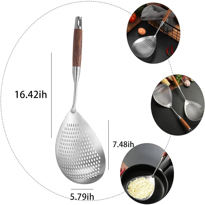 Stainless Steel Spider Strainer Kitchen Skimmer Ladle