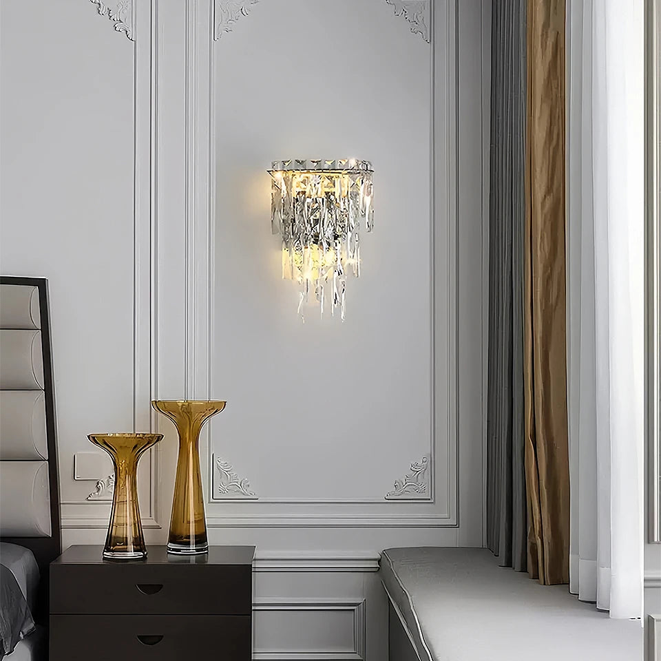 Modern Crystal Indoor Wall Light for Bedrooms and Hallways