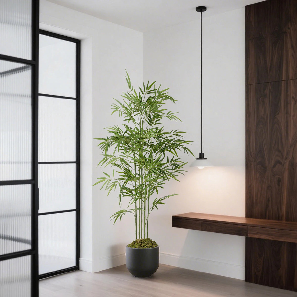 Olitree Artificial Bamboo Tree With Realistic Trunks and Lifelike Leaves