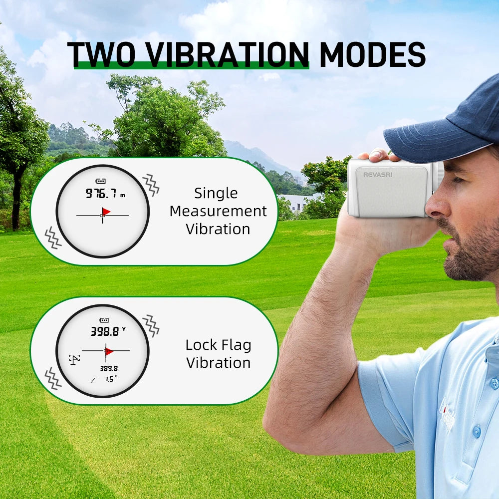 REVASRI Golf Rangefinder With Flag Lock And Slope Compensation