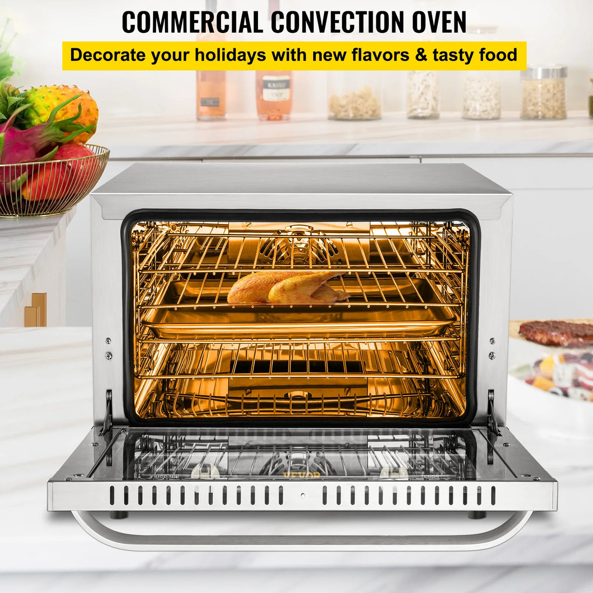 SucceBuy Countertop Commercial Convection Oven For Home And Business