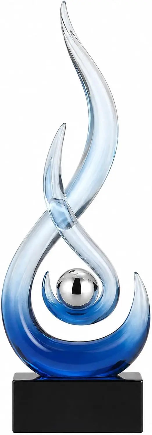Modern Abstract Flame Sculpture for Home Decor Figurine