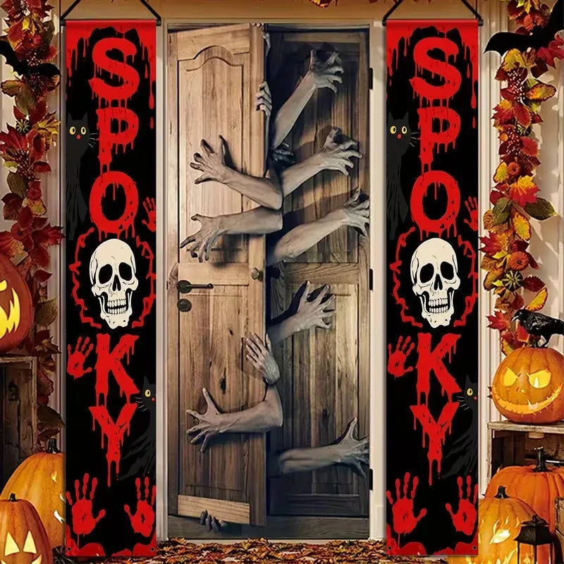 Halloween Ghost Festival Couplets for Outdoor Party Decorations
