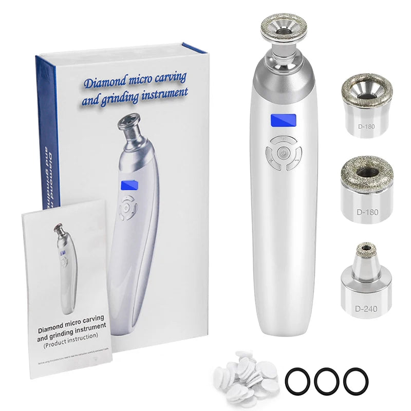 Diamond Microdermabrasion Machine, Portable Microdermabrasion Tool for Blackhead Removal, Facial Skin Care Device for Home Use