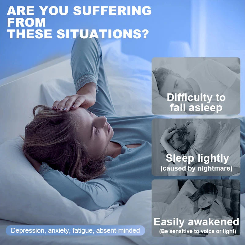 Portable EMS Sleep Aid Device With Microcurrent Pulse Therapy