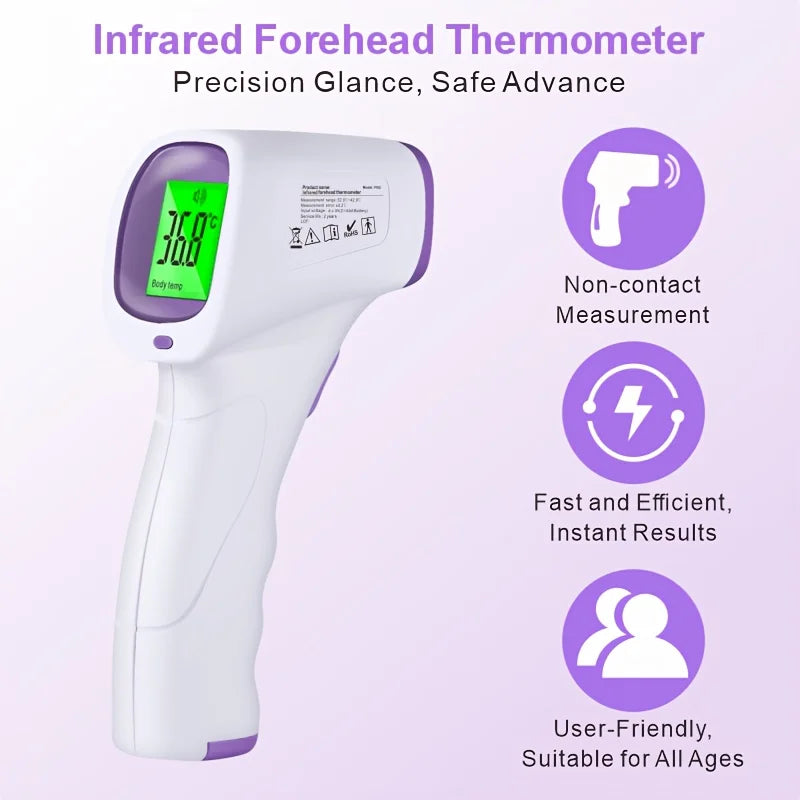 Non Contact Forehead Thermometer With Fever Alarm