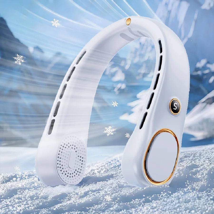 Portable Bladeless Hands Free Neck Fan For Personal Cooling