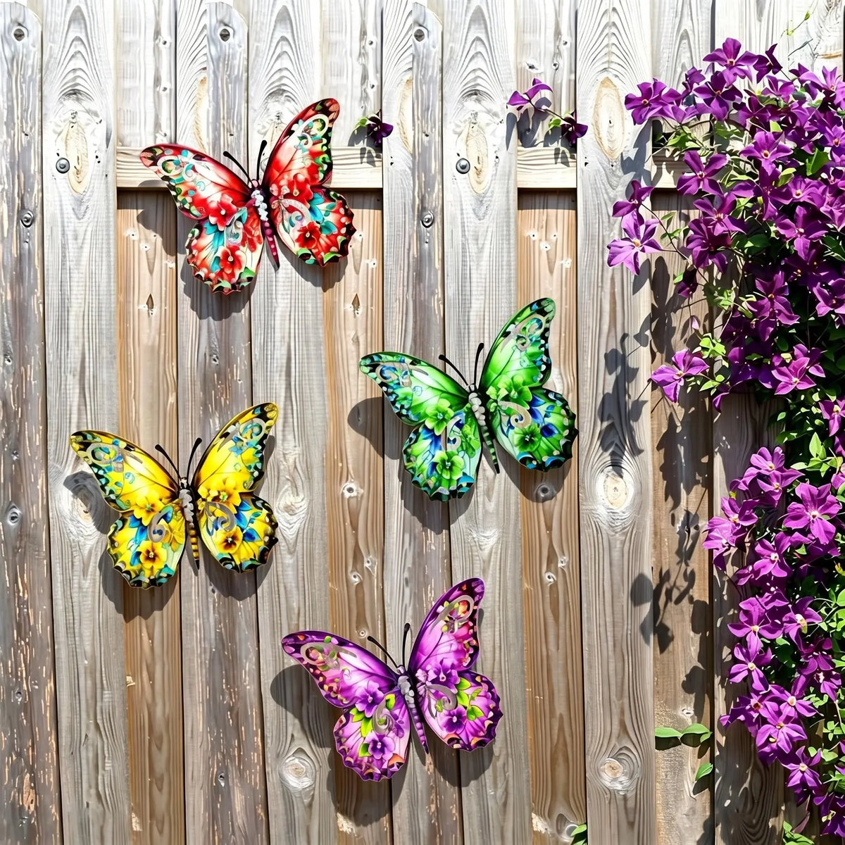 Metal Butterfly Wall Decor And Hanging Indoor Outdoor Art