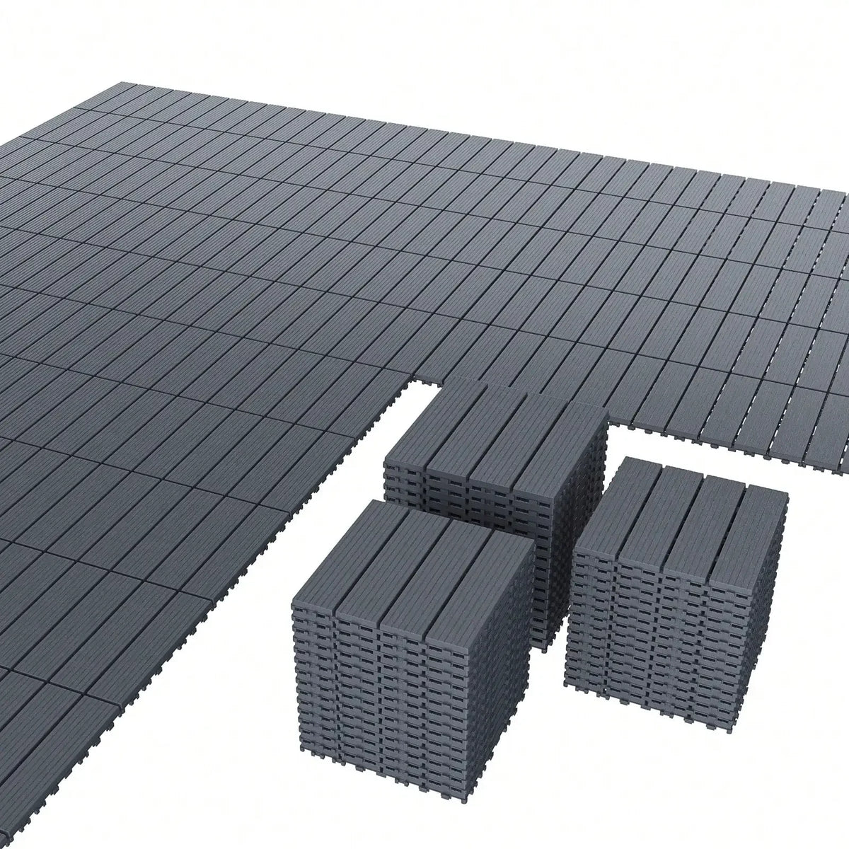 Interlocking Plastic Deck Tiles for Patios and Balconies