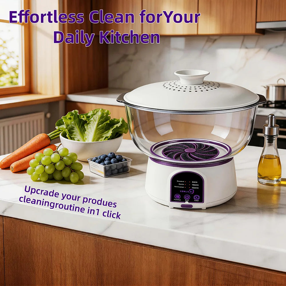 One Touch USB C Rechargeable Fruit Vegetable Cleaner