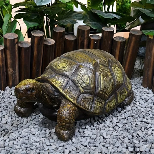 Realistic Resin Turtle Statue For Outdoor Garden Decor