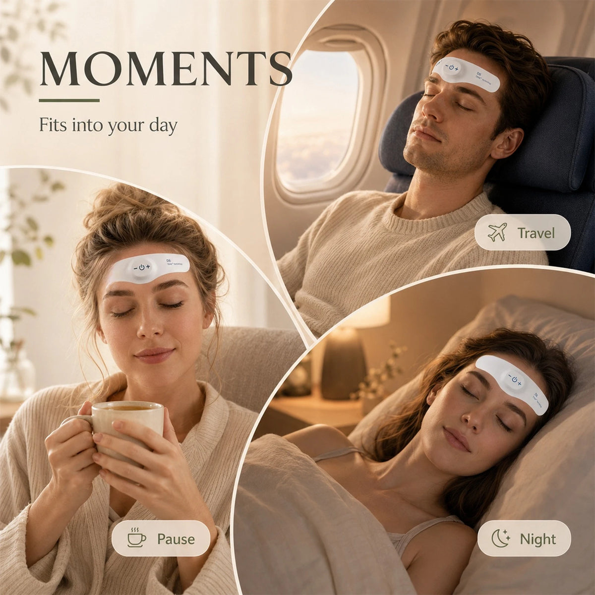 Jitesy Portable Rechargeable Ems Sleep Aid Device For Stress Relief