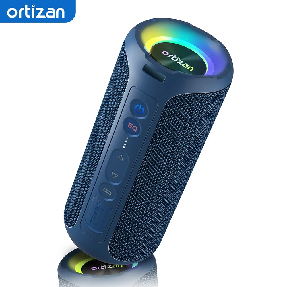 Ortizan Portable Bluetooth Speaker With Deep Bass And Waterproof Design