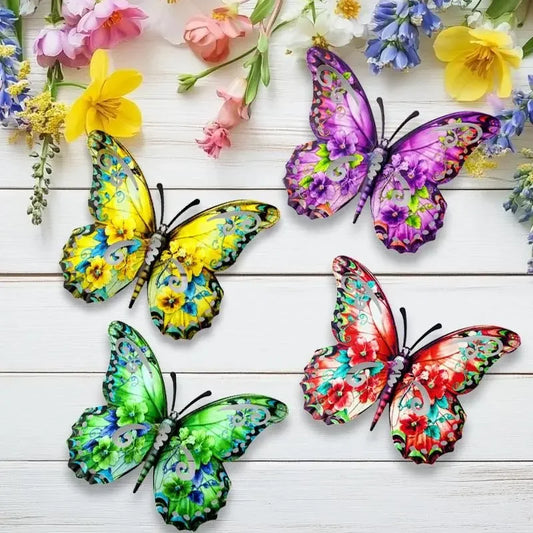 Metal Butterfly Wall Decor And Hanging Indoor Outdoor Art