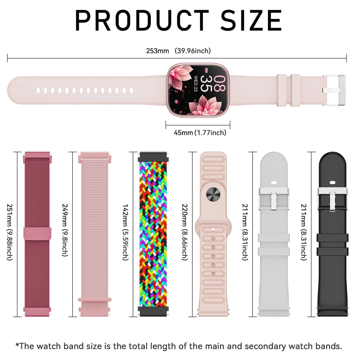 Womens Smartwatch Fitness Tracker With Heart Rate And Sleep Monitoring