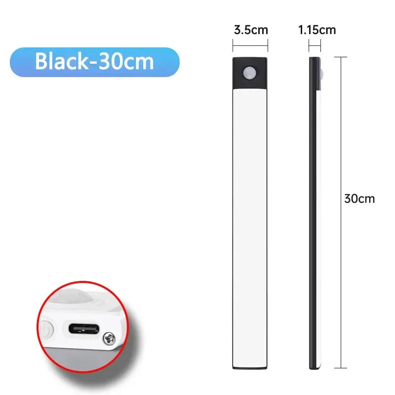 Rechargeable USB Type C Motion Sensor LED Cabinet Light