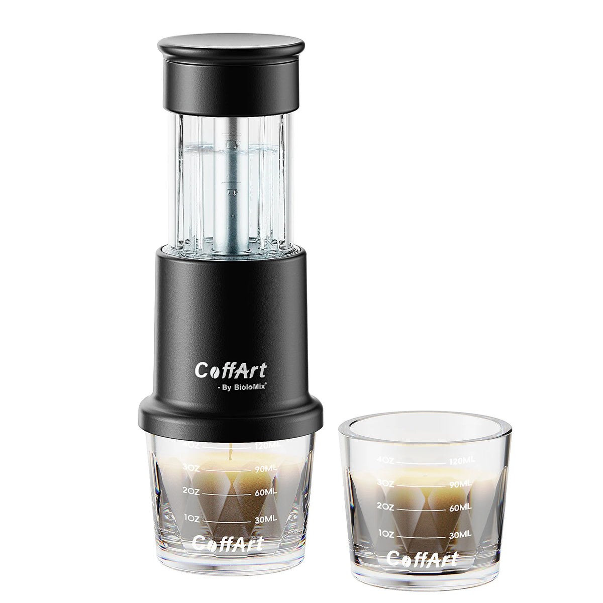 BioloMix Manual Espresso Coffee Maker For Ground Or Capsule Portable Travel