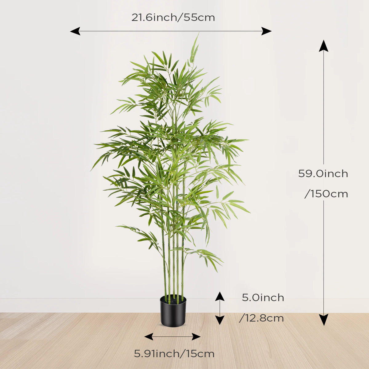 Olitree Artificial Bamboo Tree With Realistic Trunks and Lifelike Leaves