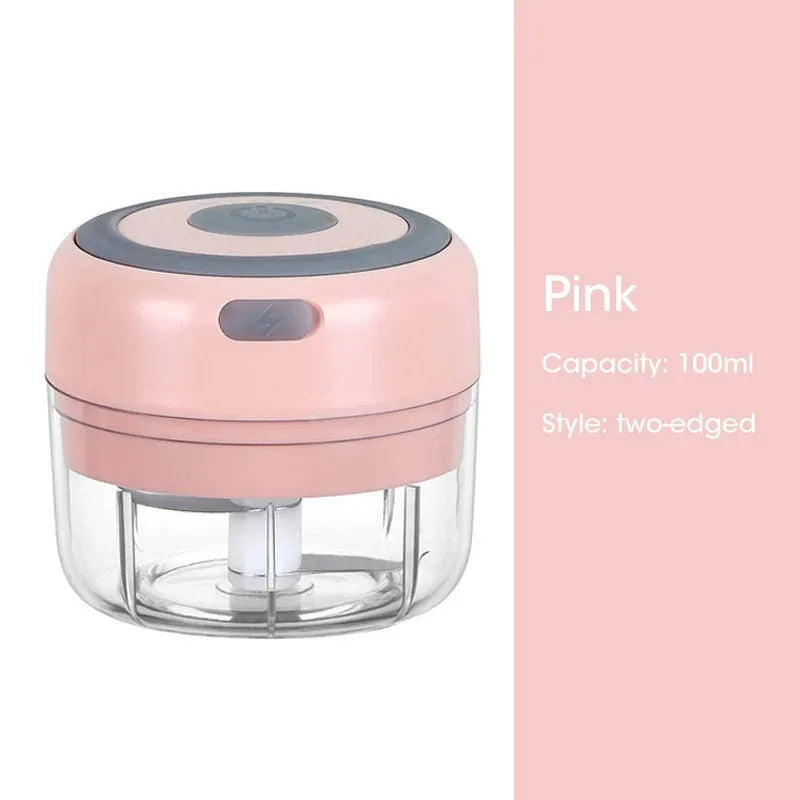 Mini Wireless Electric Garlic Crusher Portable USB Chopper