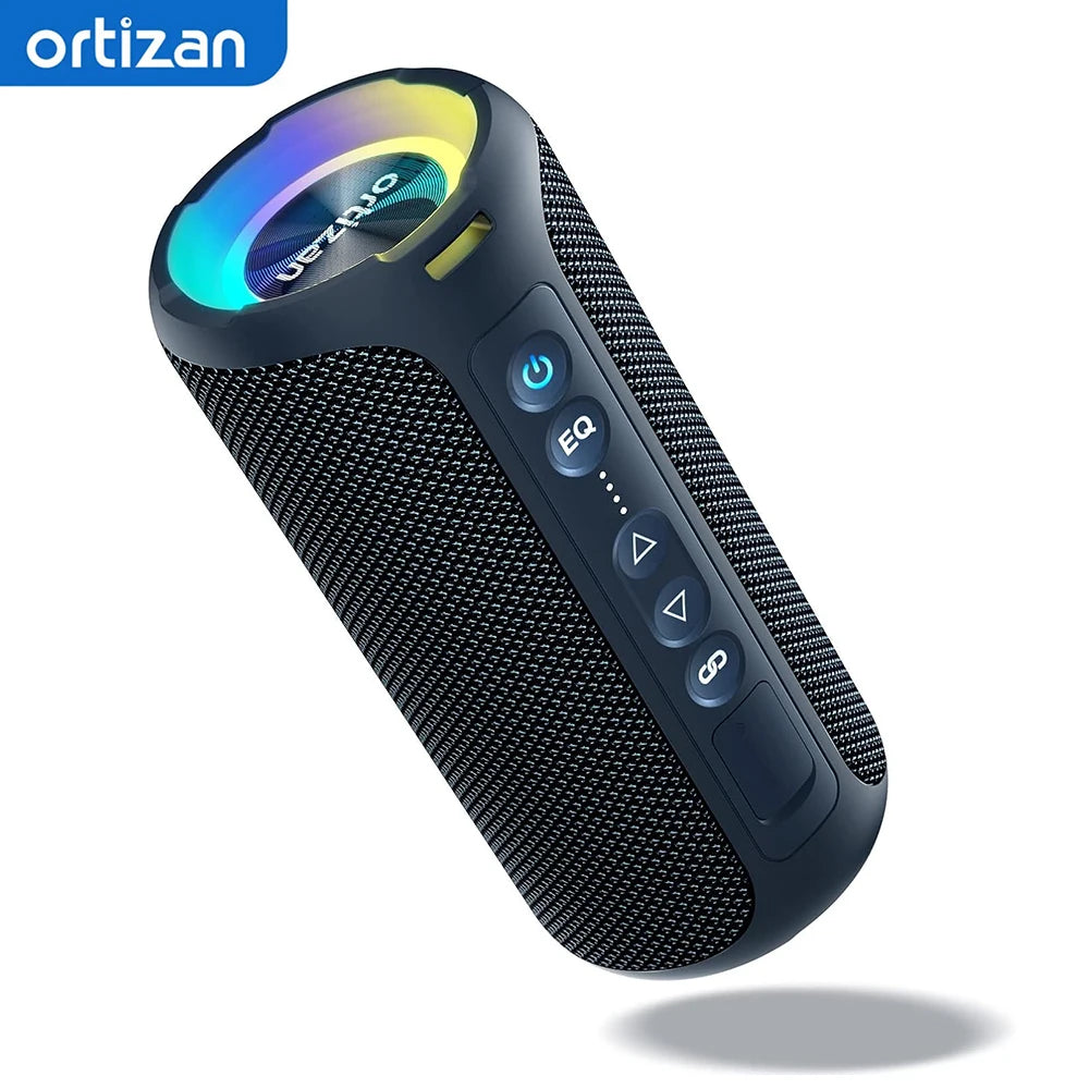 Ortizan Portable Bluetooth Speaker With Deep Bass And Waterproof Design