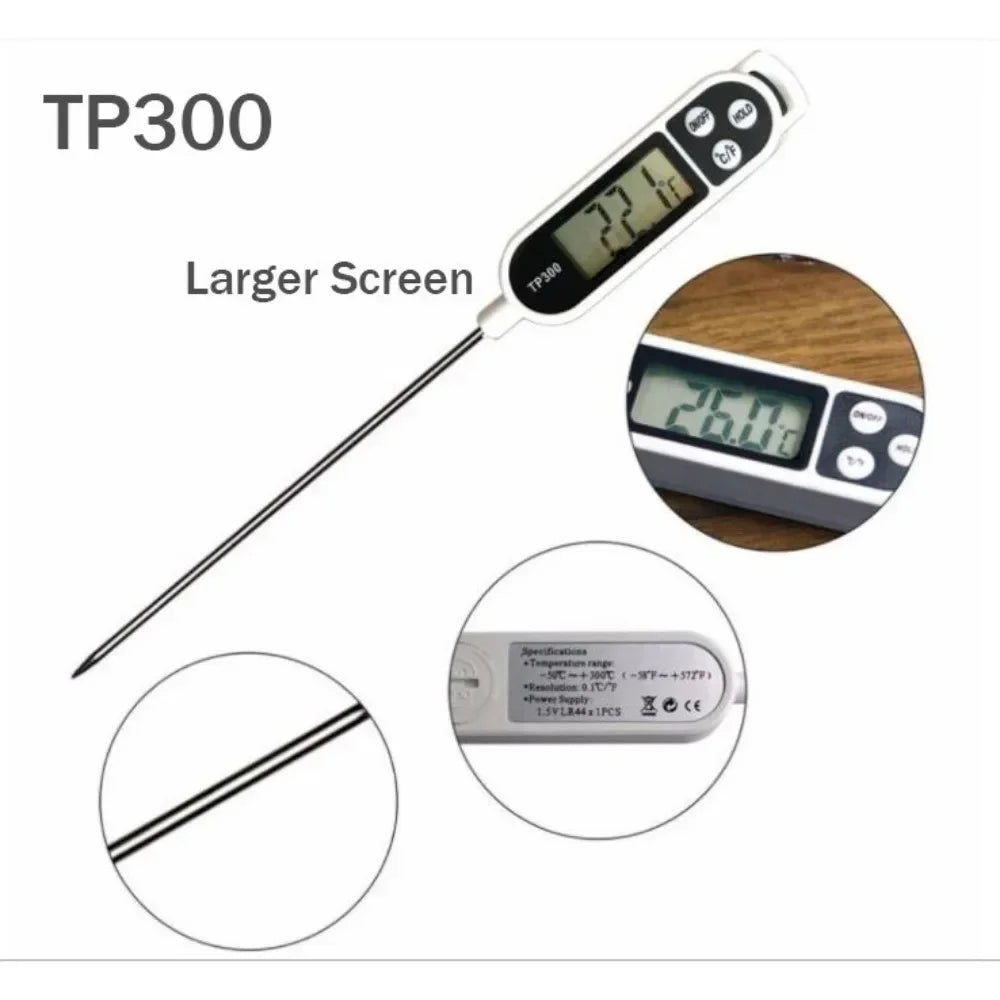 TP300 Digital Food Thermometer for Meat and BBQ Cooking