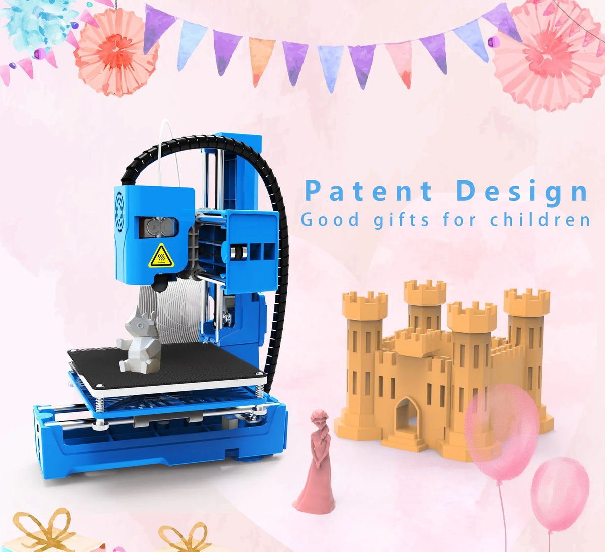 EasyThreed K9 Mini Desktop FDM 3D Printer for Beginners