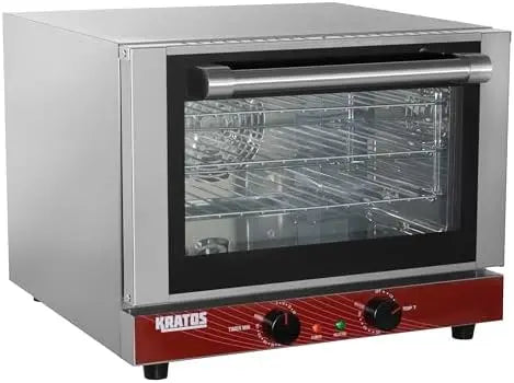 Electric Countertop Convection Oven, Quarter Size Commercial, Accommodates Three Quarter-Size Sheet Pans, 120V