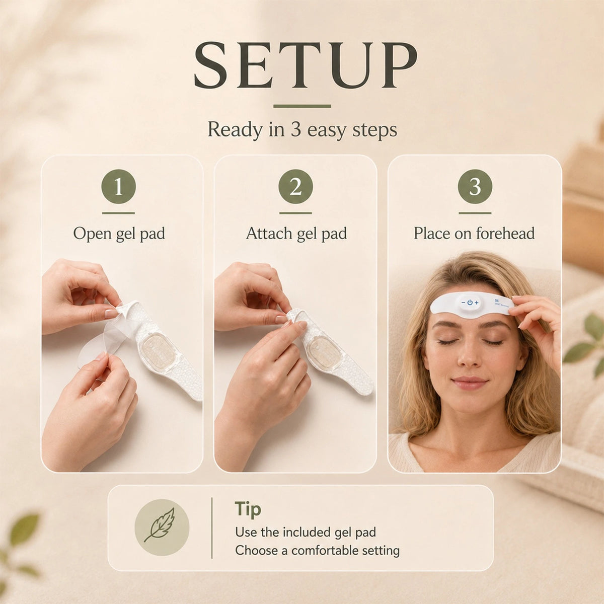 Jitesy Portable Rechargeable Ems Sleep Aid Device For Stress Relief